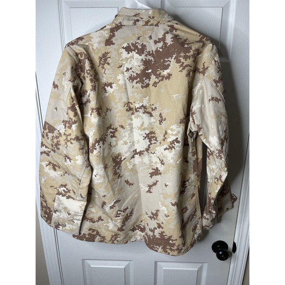 HQ Issue Camouflage Multi Pocket Jacket Medium Regular Desert Storm Pattern - Picture 2 of 4